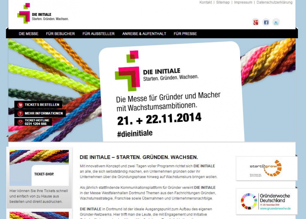 gründermesse die initiale 2014