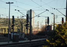 Verwaister Bahnhof beim Bahnstreik