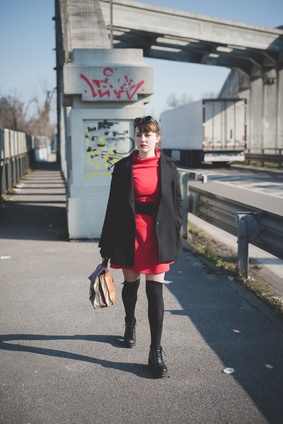 Werbung mit Tasche